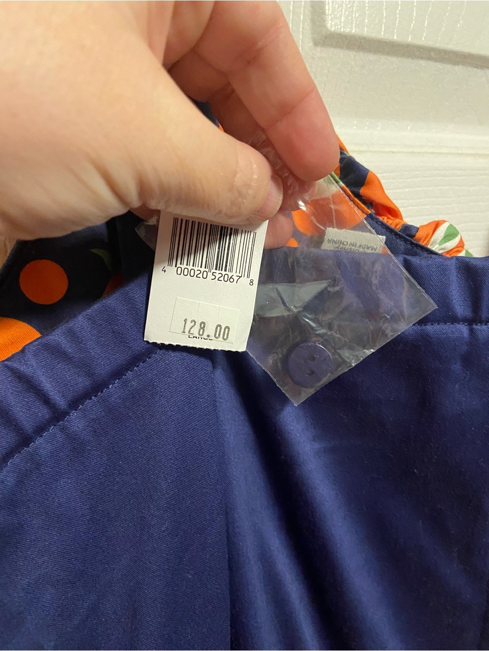 Disney Dress Shop - Orange Bird, Navy & Orange Polka Dot Sundress - Picture 4 of 5